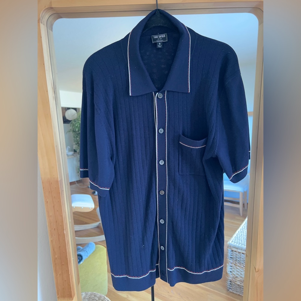 Todd Snyder Knot Polo - Navy